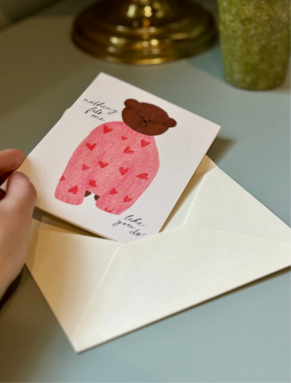 Karte Nothing fits me like you do