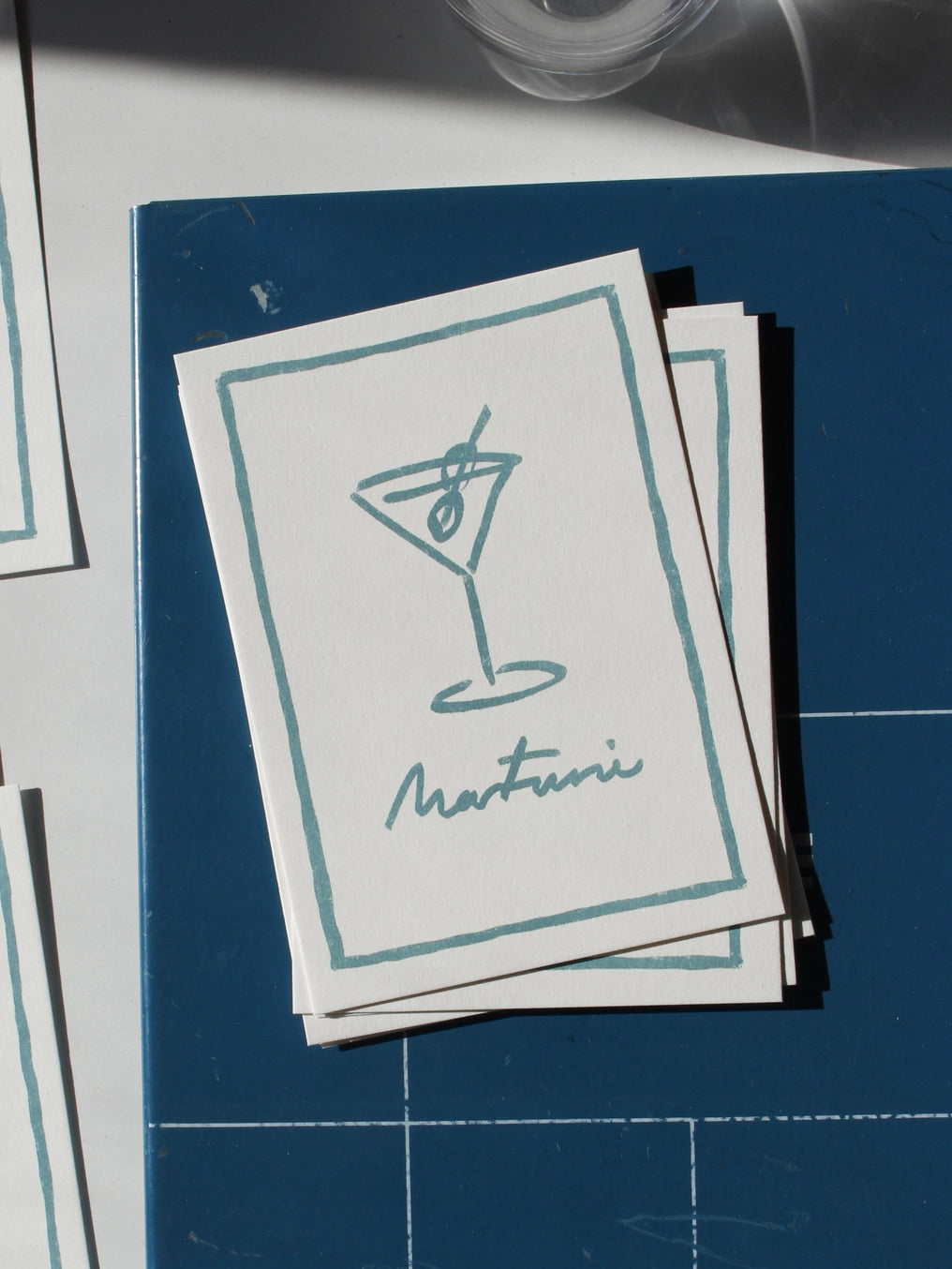 Postkarte Martini Melt Atelier
