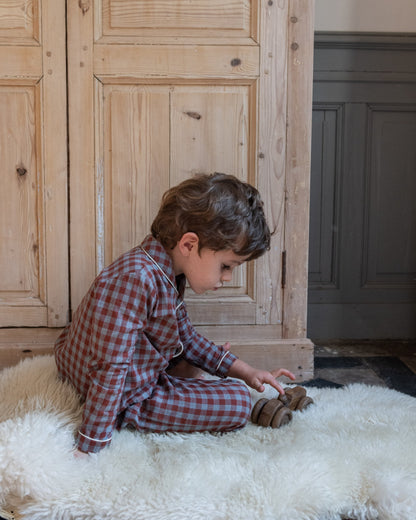 Pyjama à carreaux en flanelle