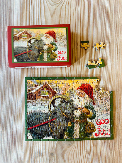 Piecely Puzzle - Weihnachtsziege Mini-Puzzle