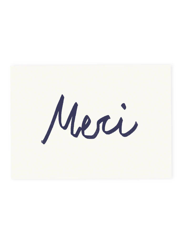 Postkarte Merci