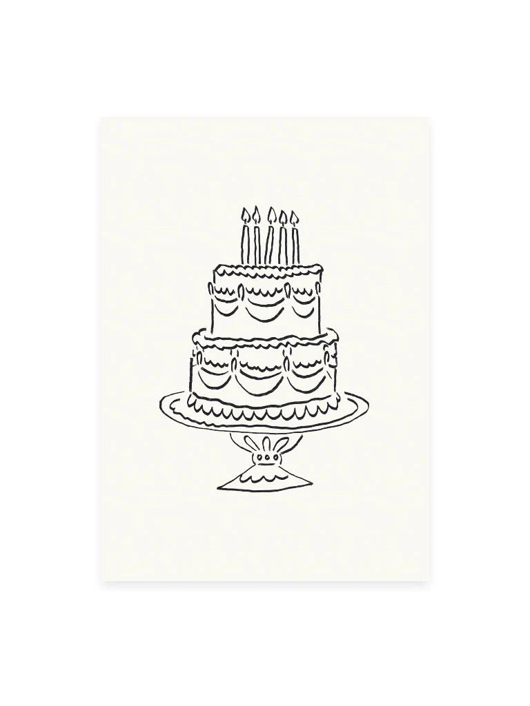 Gâteau de carte postale