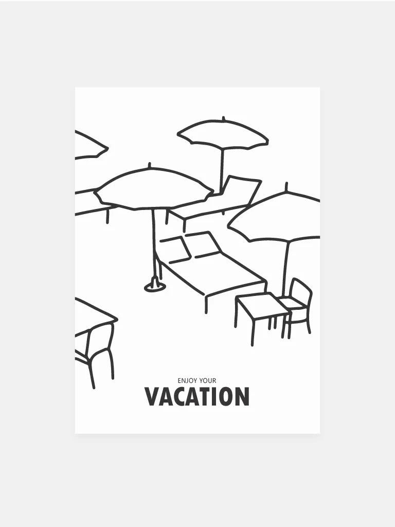 Postkarte Enjoy your Vacation