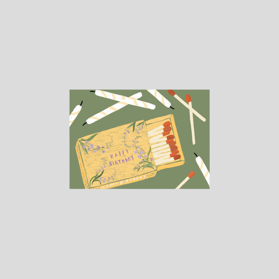 Postcard Happy Birthday Matches