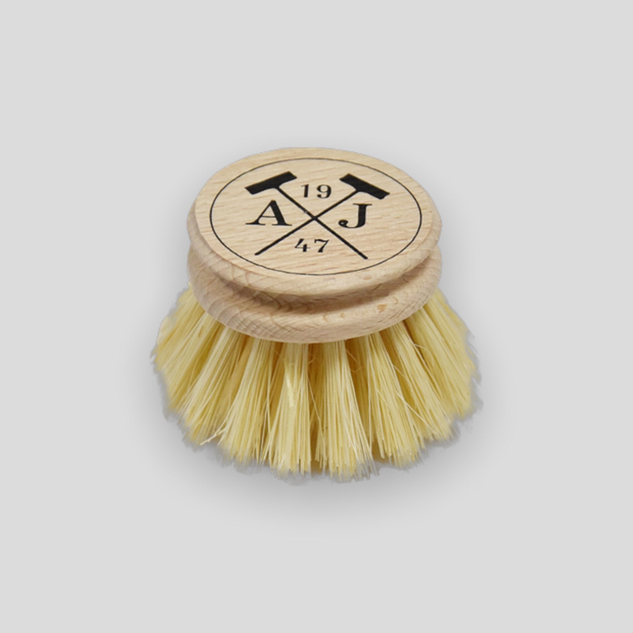 Natural dish brush head