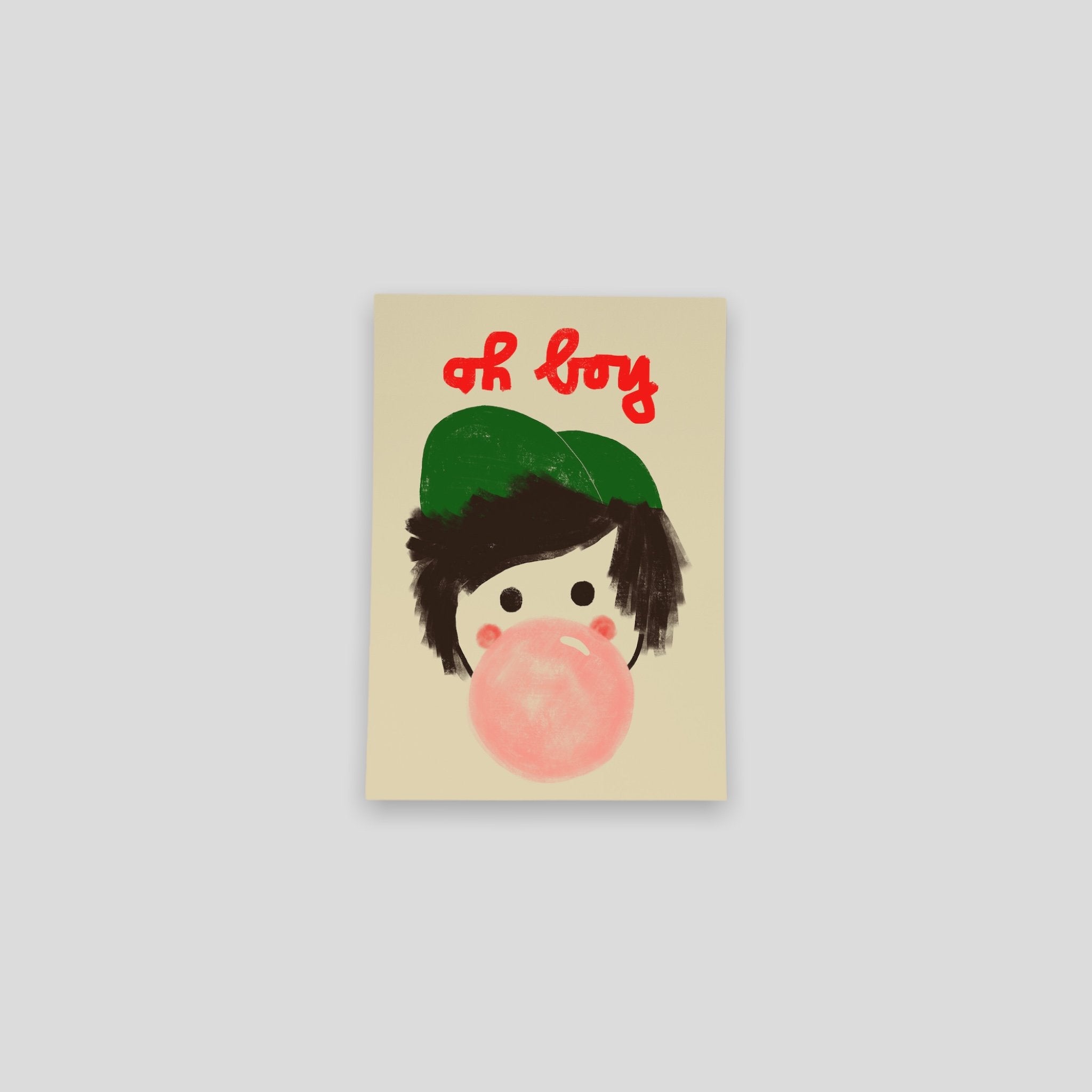 Postcard Oh boy