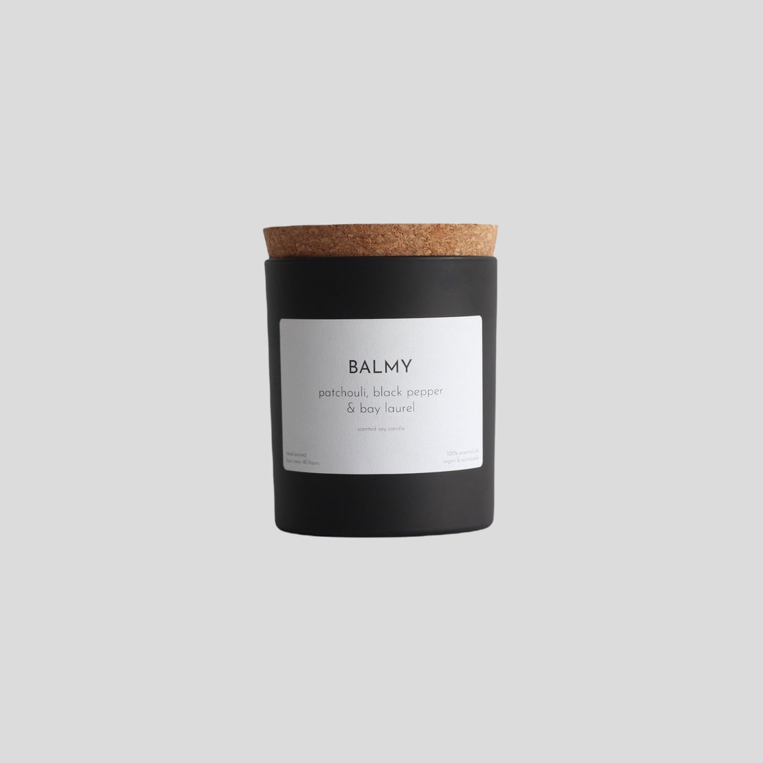 Scented Candle - Patchouli, Black Pepper & Bay Laurel