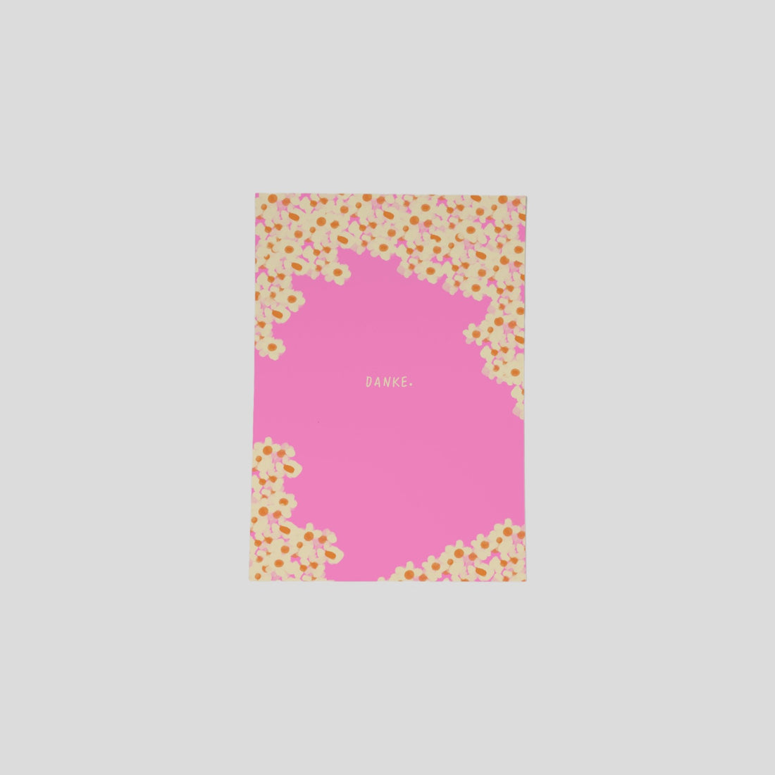 Postcard Danke pink