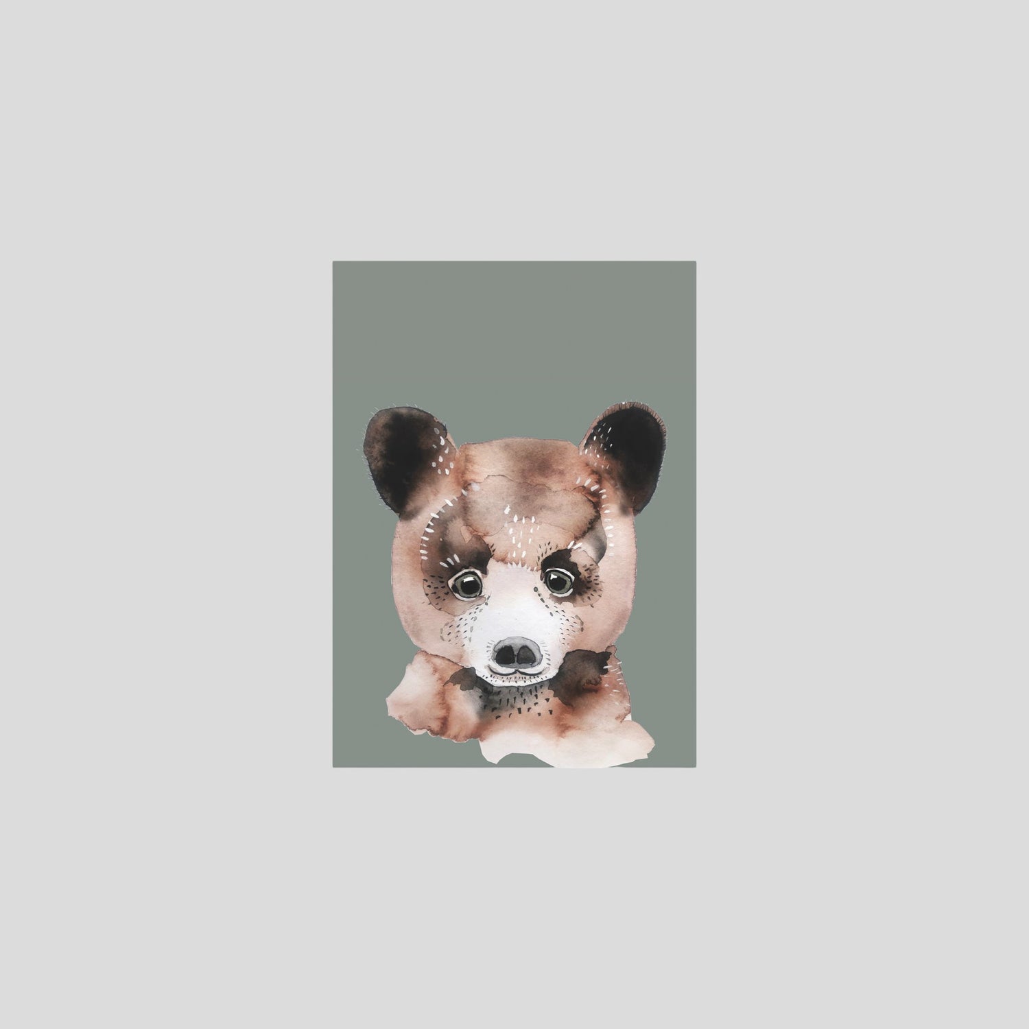Postkarte Bär
