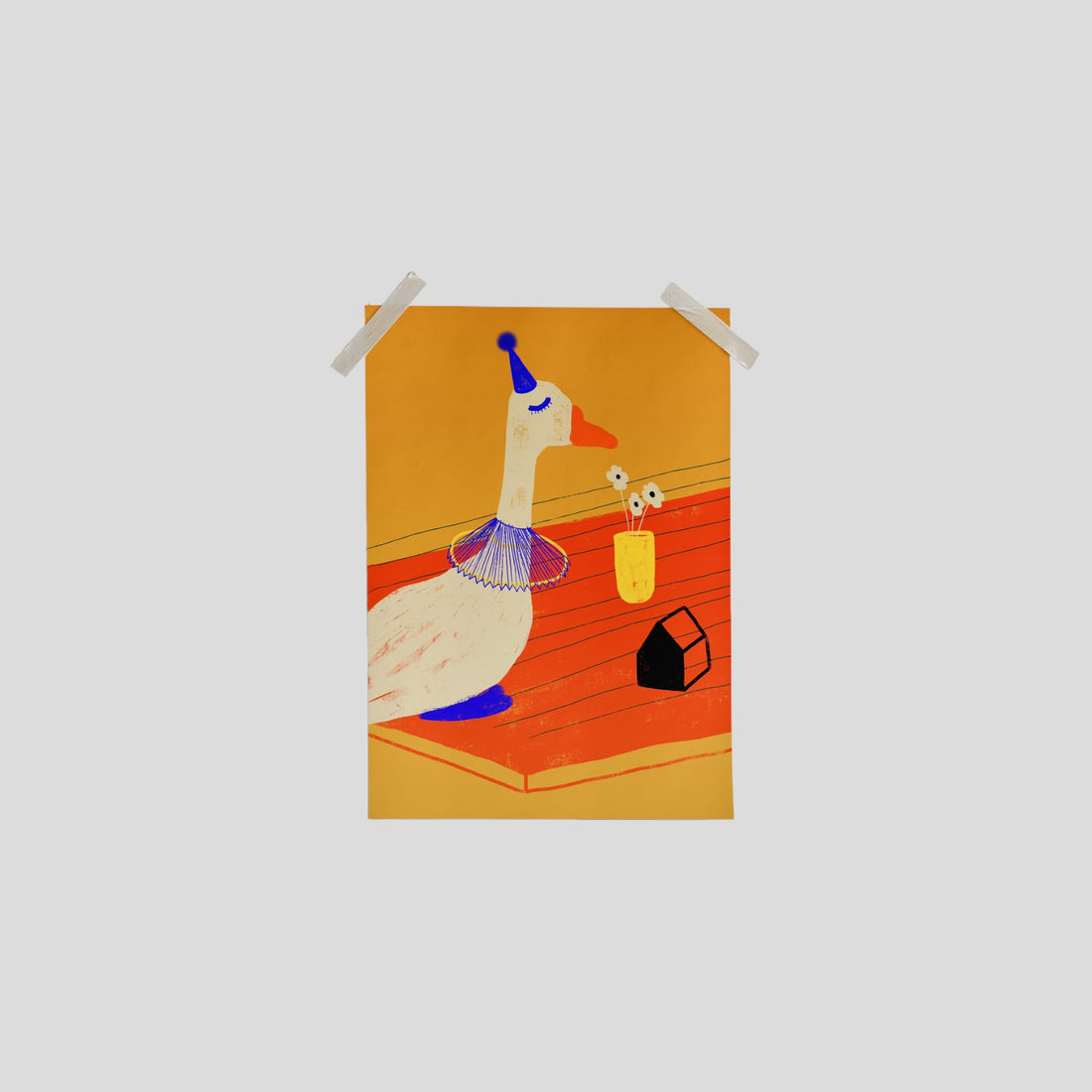Postkarte Gans